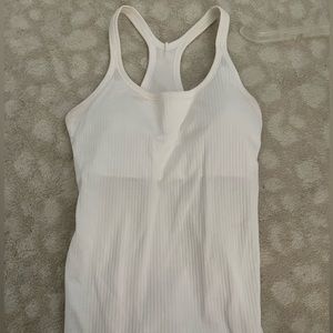 Lululemon white ebb to street tank